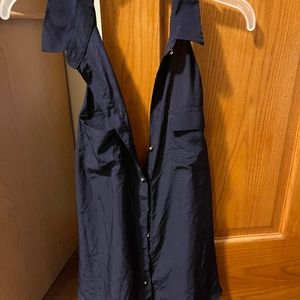 Eva Mendes Navy Sleeveless tank